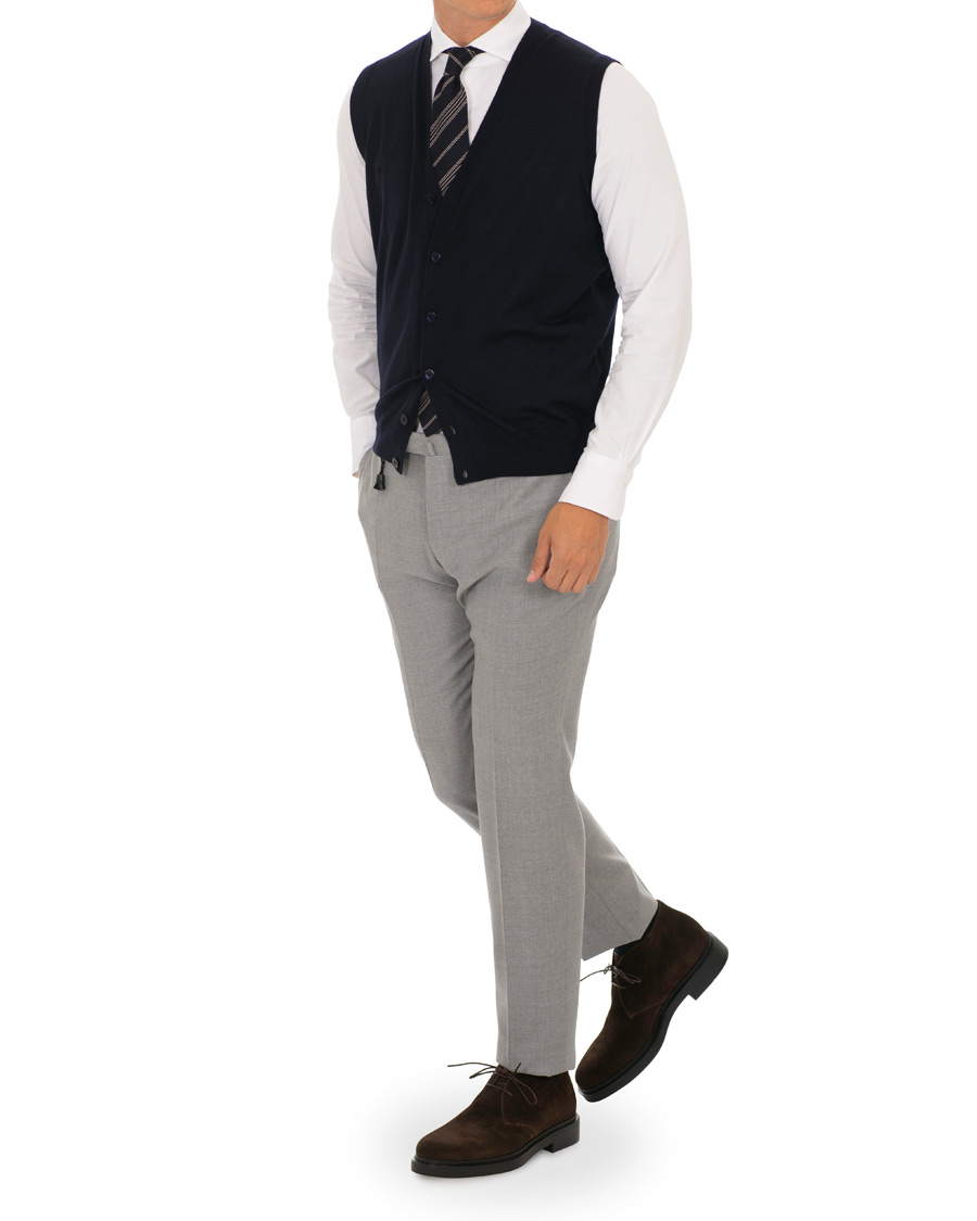 Herr | Santoni Wembley Chukka Boot Dark Brown Suede | Santoni | Wembley Chukka Boot Dark Brown Suede