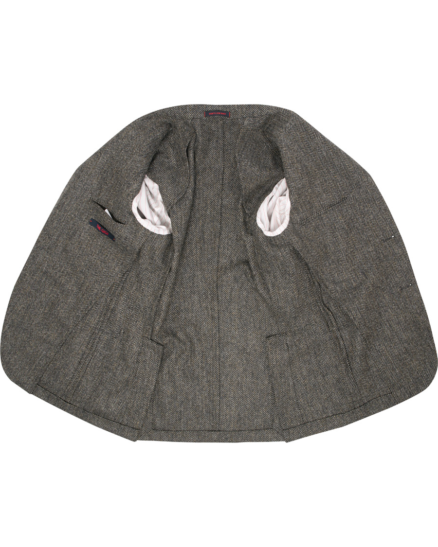Herr | Kavajer | The Gigi | Herringbone Tweed Blazer Grey