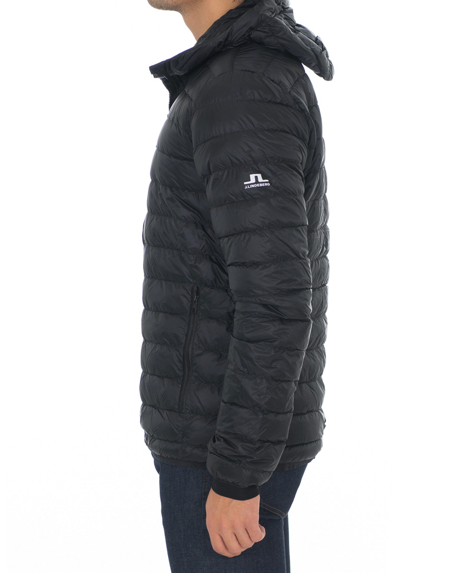 Herr | Jackor | J.Lindeberg | Lightweight Down Hooded Jacket Black