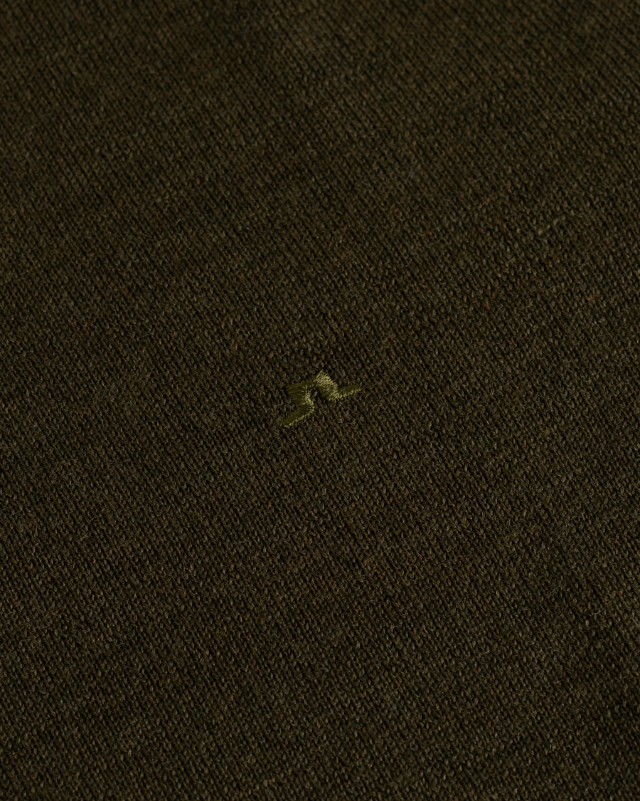 Herr | Tröjor | J.Lindeberg | Lyle True Merino Crew Neck Pullover Green