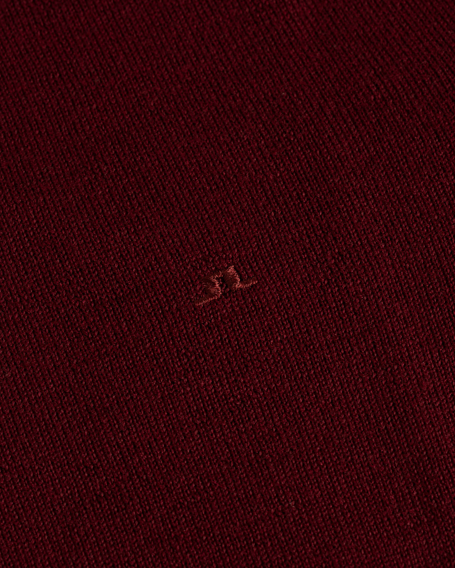 Herr | Tröjor | J.Lindeberg | Lyle True Merino Crew Neck Pullover Wine Red