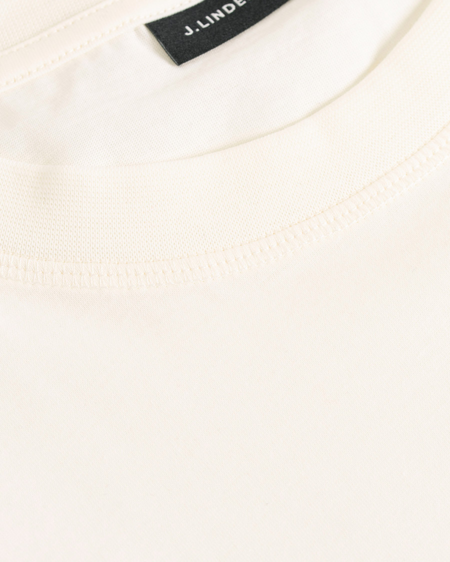 Herr | T-Shirts | J.Lindeberg | Jordan Printed Crew Neck Tee Off White