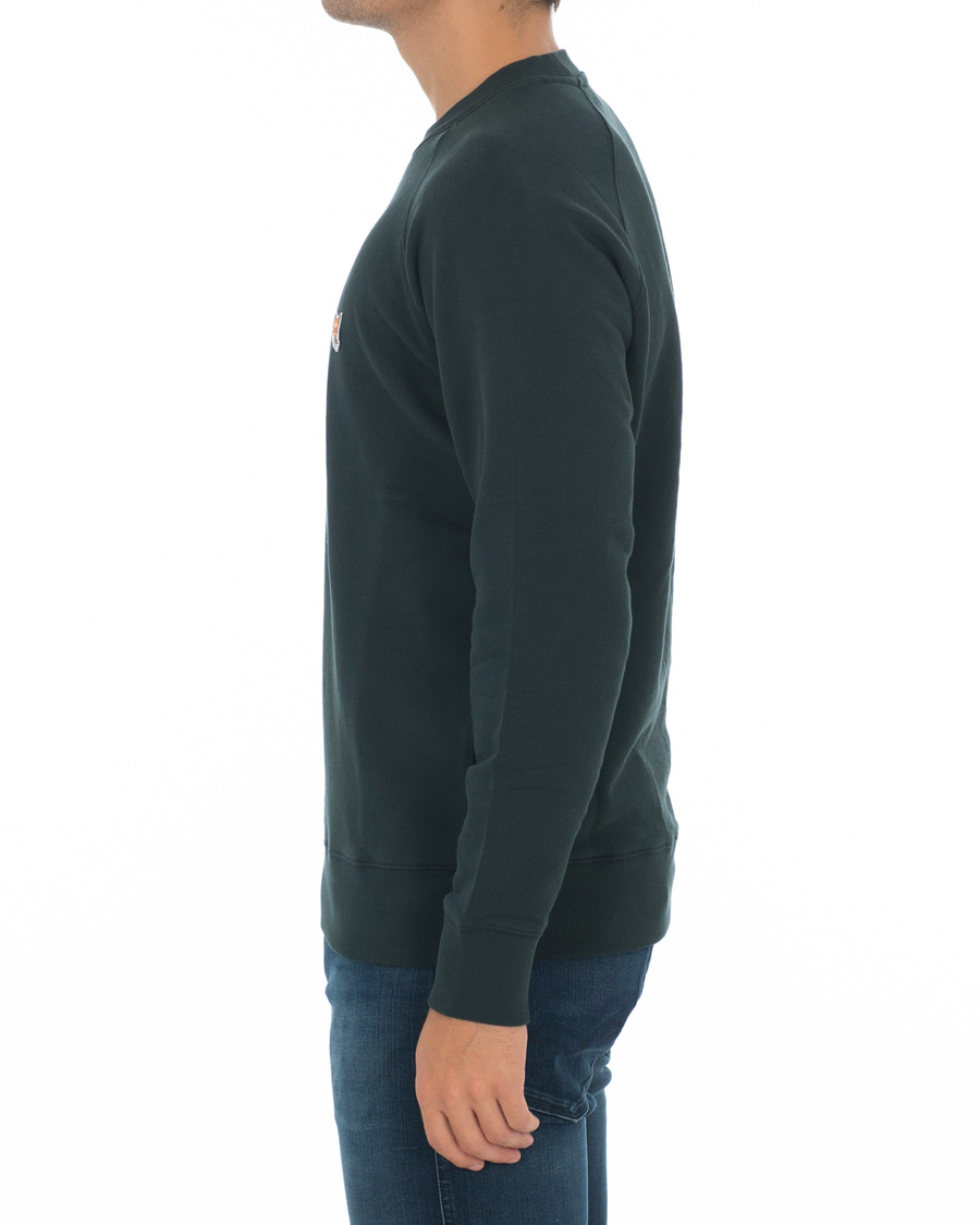 Herr | Tröjor | Maison Kitsuné | Sweatshirt Fox Head Patch Forest Green