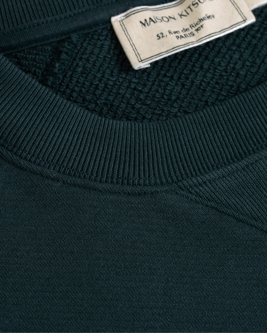 Herr | Tröjor | Maison Kitsuné | Sweatshirt Fox Head Patch Forest Green