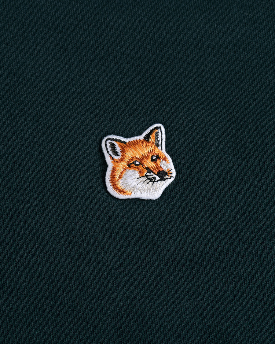 Herr | Tröjor | Maison Kitsuné | Sweatshirt Fox Head Patch Forest Green