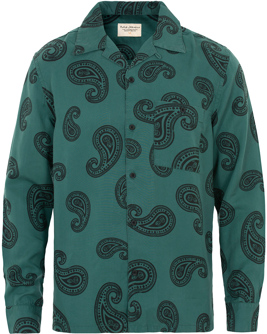 Herr | Skjortor | Nudie Jeans | Vidar Paisley Shirt Kattegat