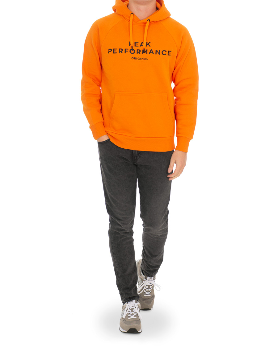 Orange peak sales performance hoodie