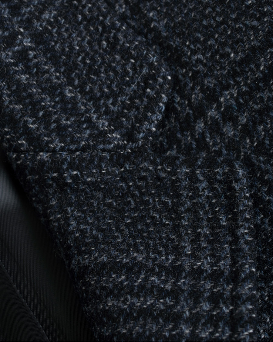 Herr | Jackor | Morris | Wesley Check Coat Navy