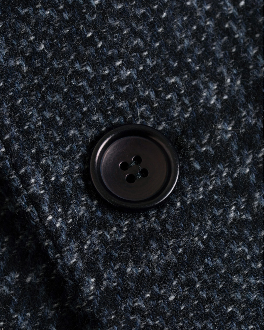 Herr | Jackor | Morris | Wesley Check Coat Navy