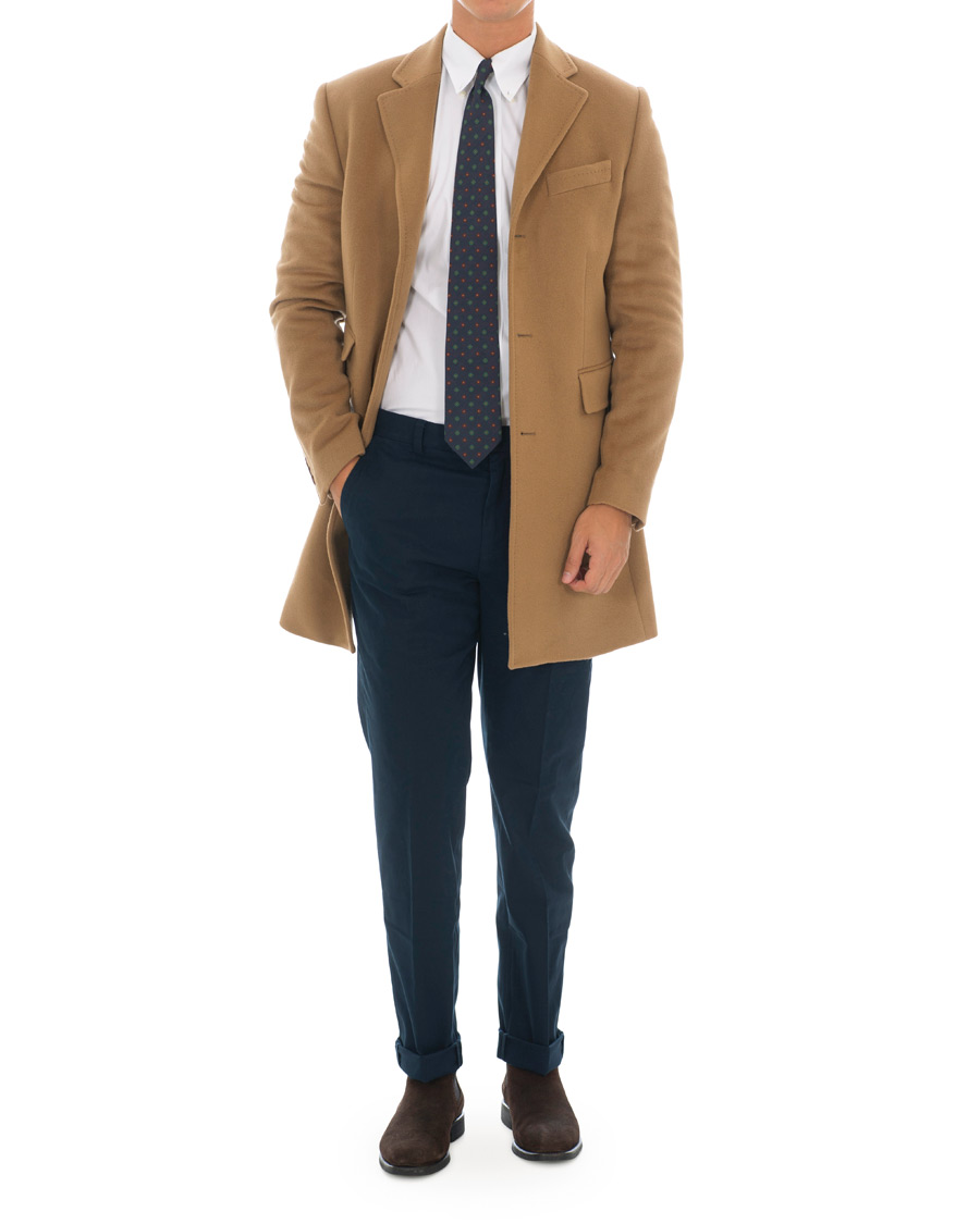 Herr | Jackor | Morris | Wesley Wool/Cashmere Coat Beige