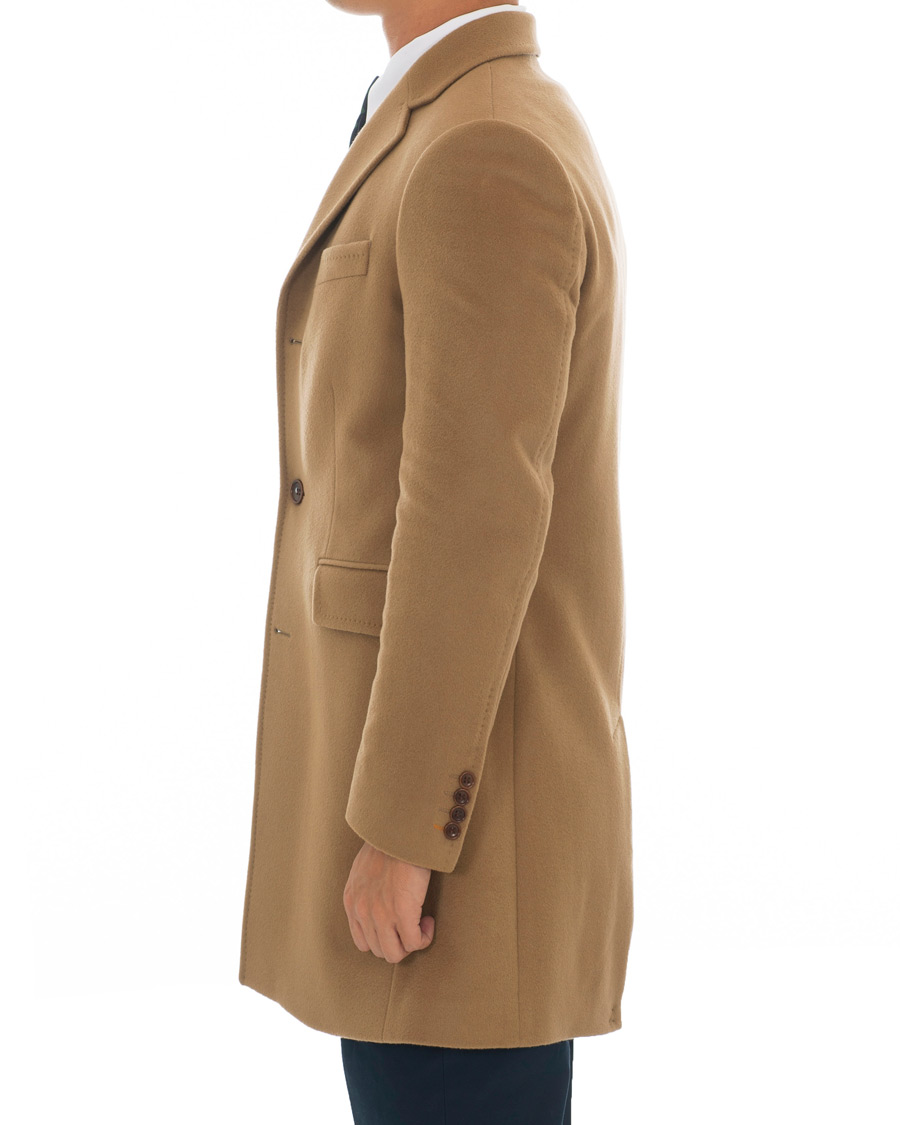 Herr | Jackor | Morris | Wesley Wool/Cashmere Coat Beige