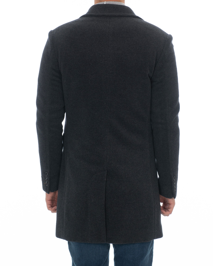 Herr | Jackor | Morris | Wesley Wool/Cashmere Coat Antracite