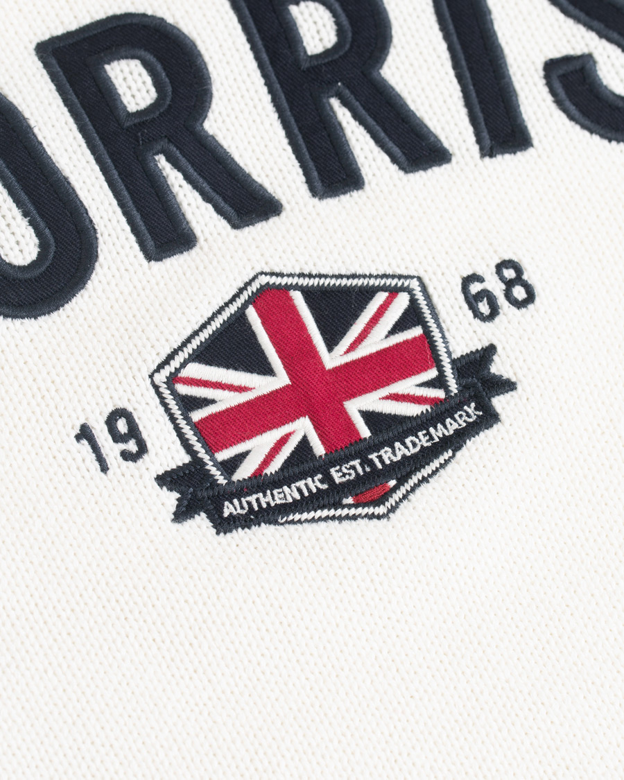Herr | Tröjor | Morris | Benton Knitted Crew Neck White
