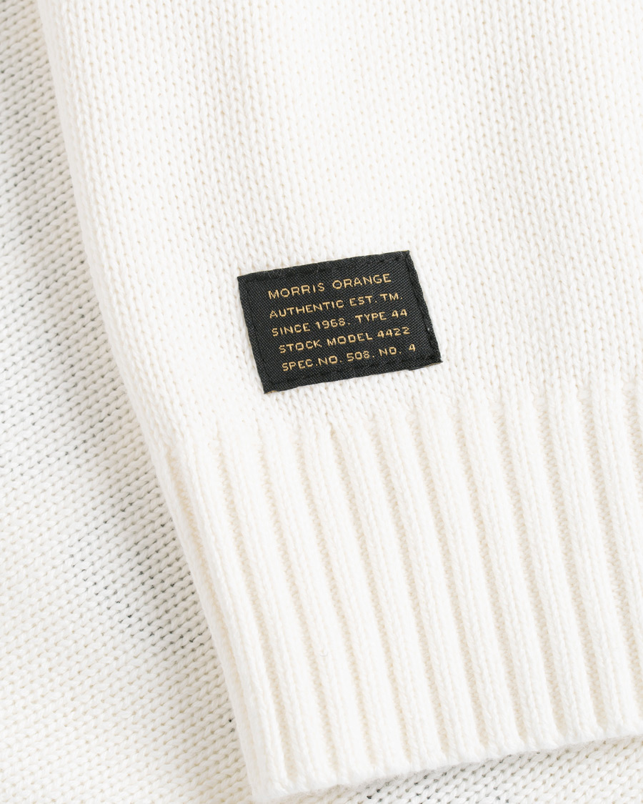 Herr | Tröjor | Morris | Benton Knitted Crew Neck White