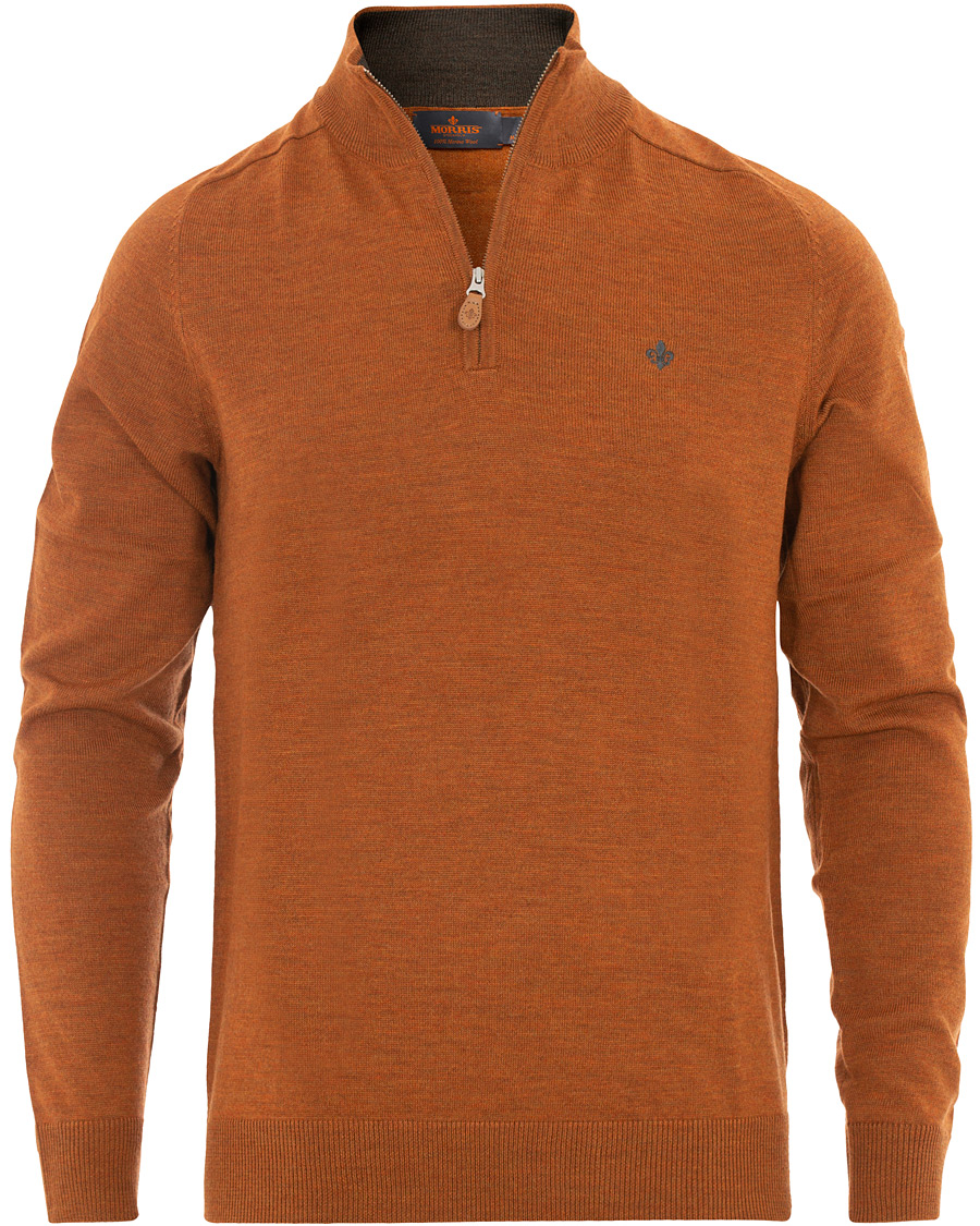 Herr | Tröjor | Morris | John Merino Half Zip Camel