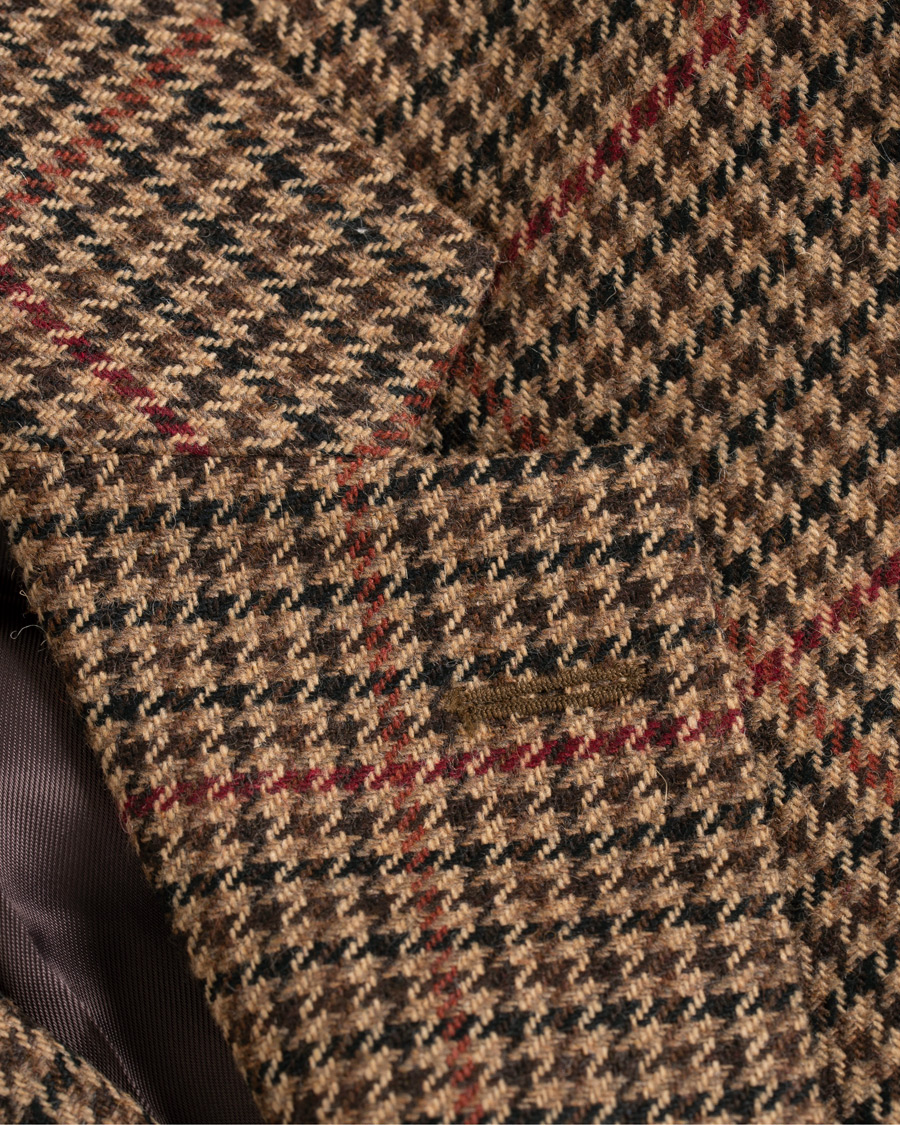 Herr | Kavajer | Morris | Strafford Tweed Check Blazer Brown