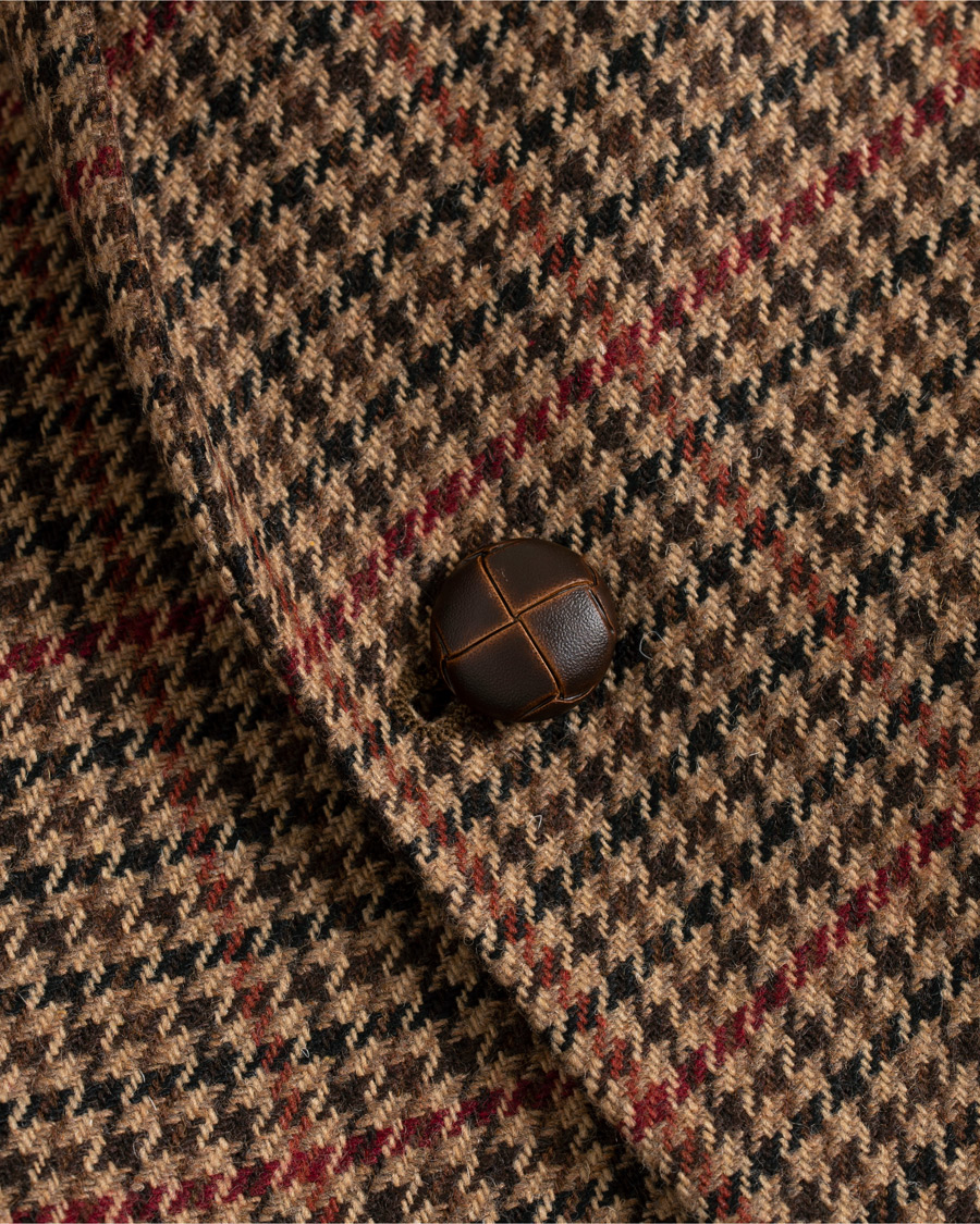 Herr | Kavajer | Morris | Strafford Tweed Check Blazer Brown