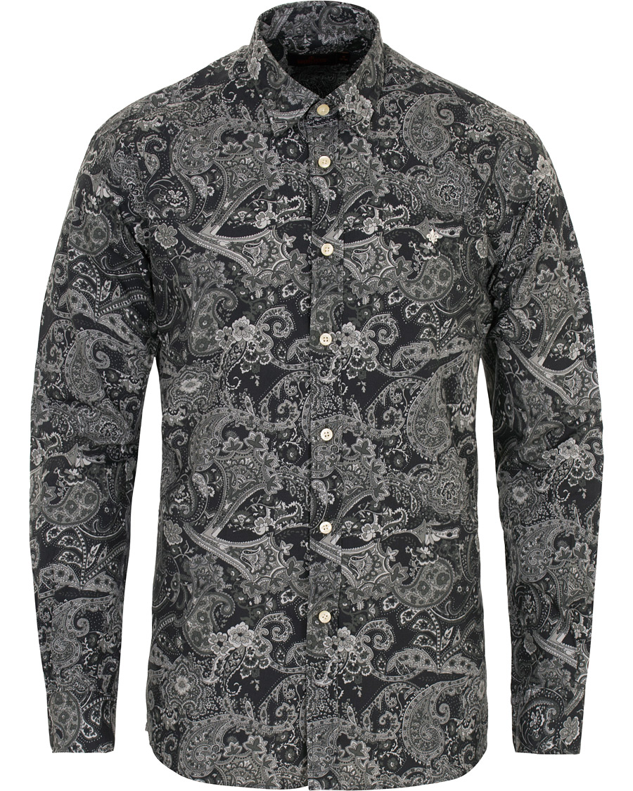 Herr | Skjortor | Morris | Montaron Printed Paisley Shirt Grey