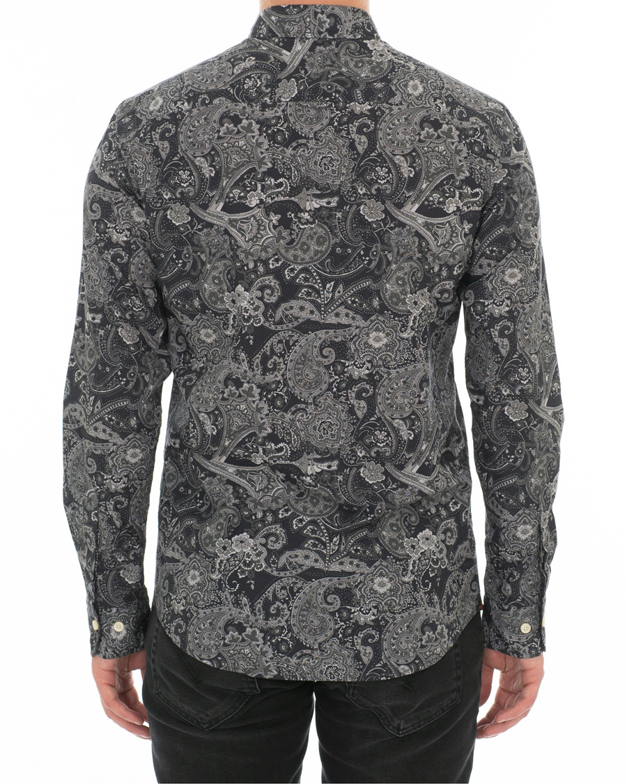 Herr | Skjortor | Morris | Montaron Printed Paisley Shirt Grey
