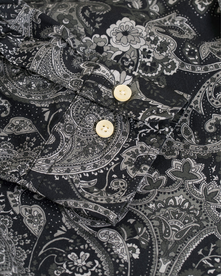 Herr | Skjortor | Morris | Montaron Printed Paisley Shirt Grey