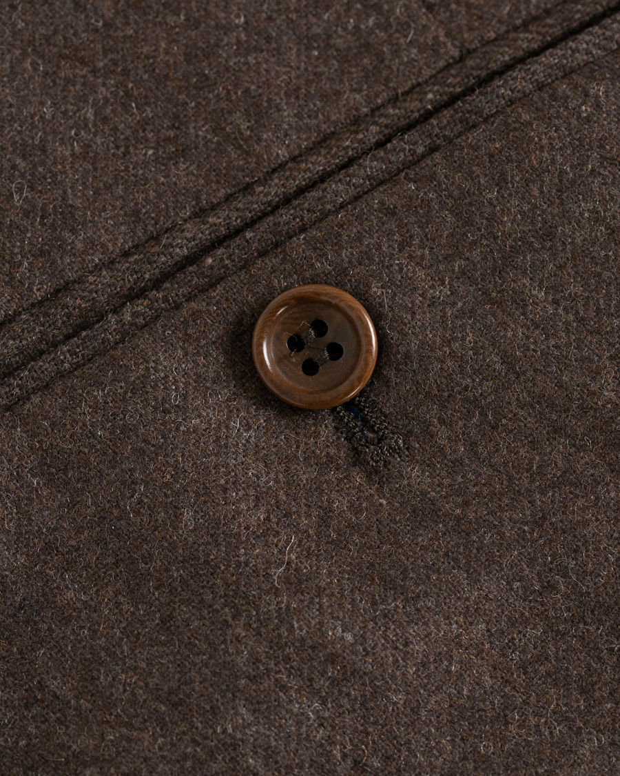 Herr | Byxor | Morris | Rodney Flannel Trousers Brown