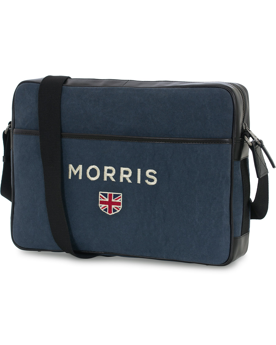 Herr | Morris Donovan Canvas Computer Bag Navy/black | Morris | Donovan Canvas Computer Bag Navy/black