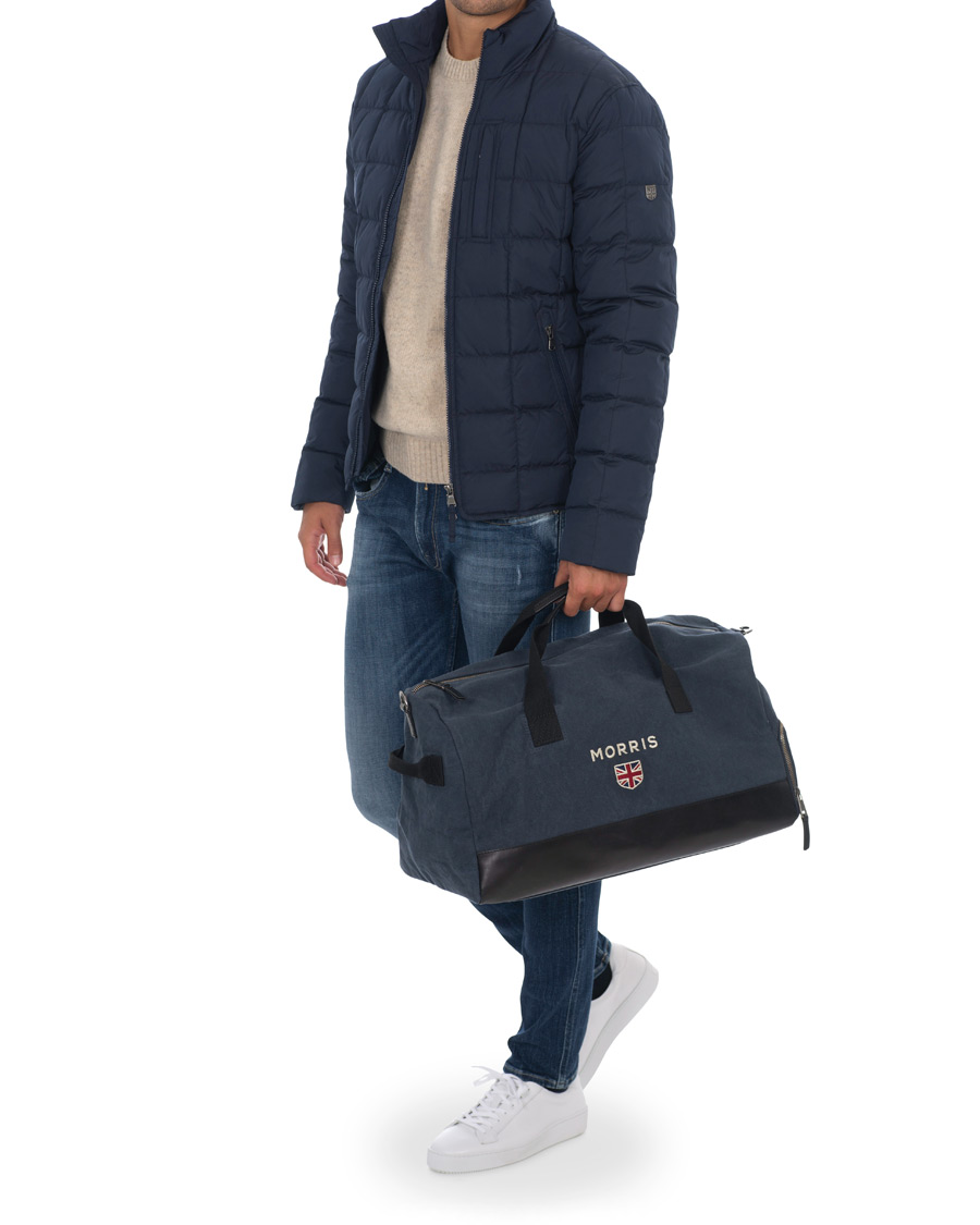 Herr | Morris Miller Canvas Weekendbag Navy/black | Morris | Miller Canvas Weekendbag Navy/black