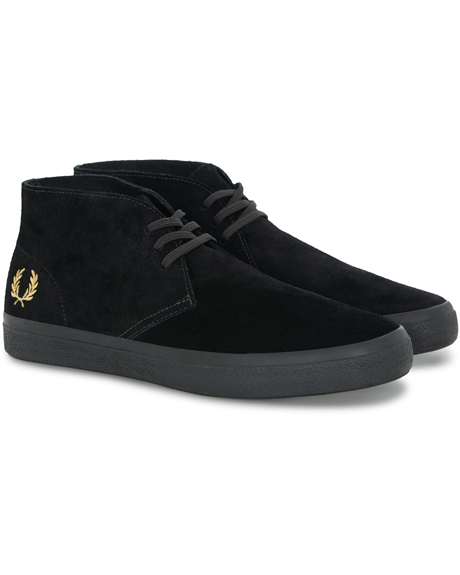 Herr | Fred Perry Portwood Suede Chukka Sneaker Black/Champagne | Fred Perry | Portwood Suede Chukka Sneaker Black/Champagne
