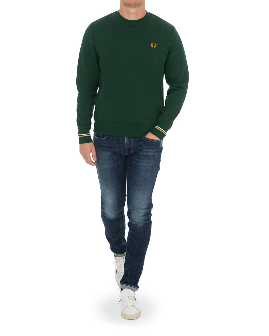 Herr | Tröjor | Fred Perry | Crew Neck Sweatshirt Green