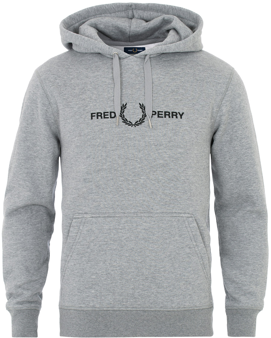 Herr | Tröjor | Fred Perry | Graphic Hooded Sweatshirt Steel Marl