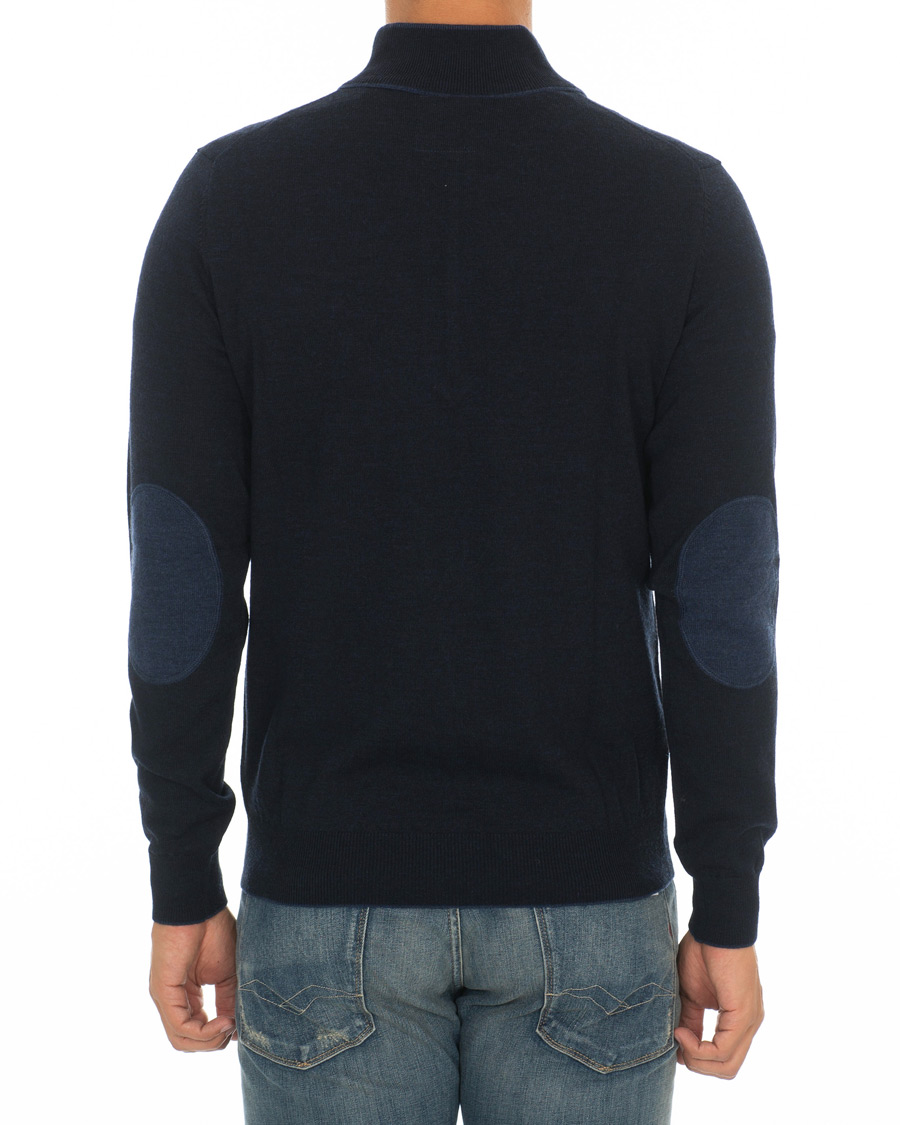 Herr | Tröjor | Aeronautica Militare | MA1188 Merino Half Zip Navy