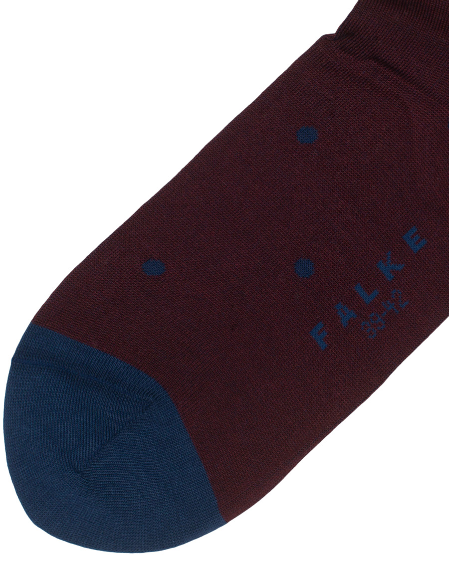 Herr | Underkläder | Falke | Cotton Dot Sock Barolo/Navy