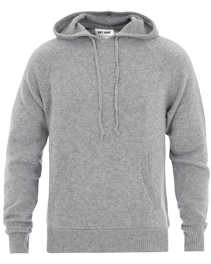 Herr | Tröjor | Soft Goat | Cashmere Chunky Hoodie Grey