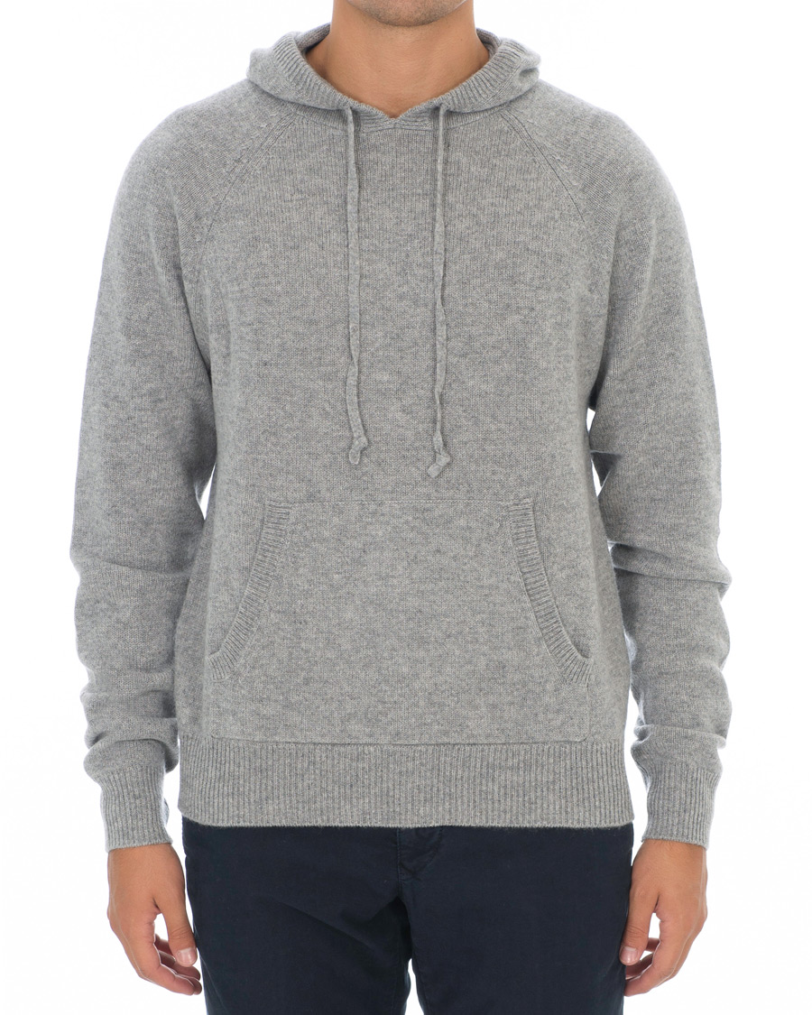Herr | Tröjor | Soft Goat | Cashmere Chunky Hoodie Grey