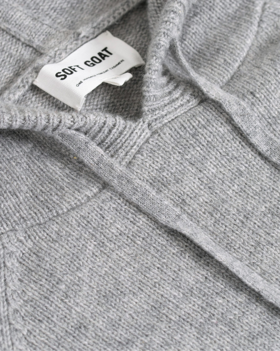 Herr | Tröjor | Soft Goat | Cashmere Chunky Hoodie Grey