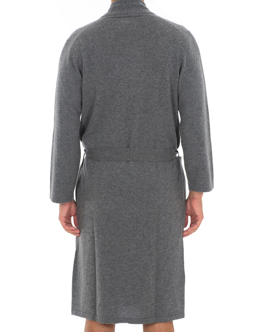 Herr | Pyjamas & Morgonrockar | Soft Goat | Cashmere Bathrobe Dark Grey