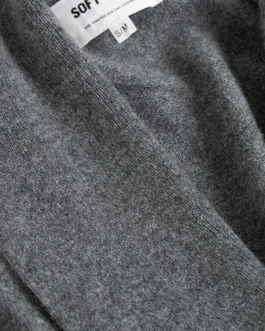 Herr | Pyjamas & Morgonrockar | Soft Goat | Cashmere Bathrobe Dark Grey