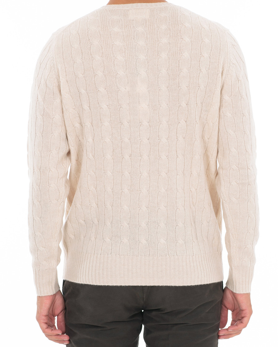 Herr | Tröjor | Soft Goat | Cashmere Cable Beige