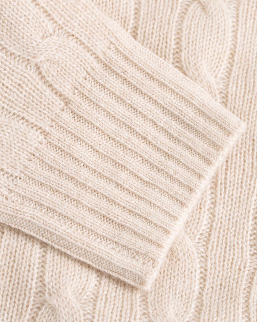 Herr | Tröjor | Soft Goat | Cashmere Cable Beige