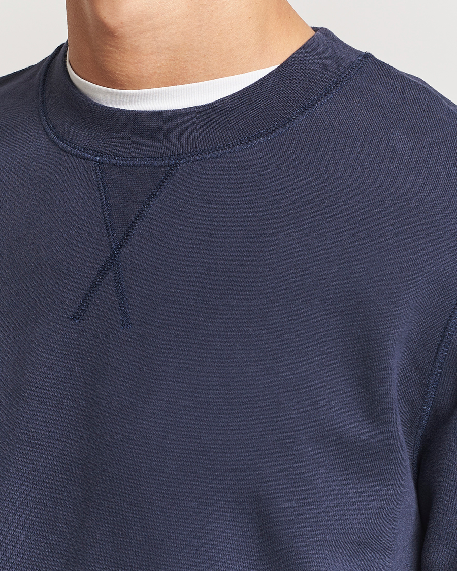 Herr | Tröjor | Sunspel | Loopback Sweatshirt Navy