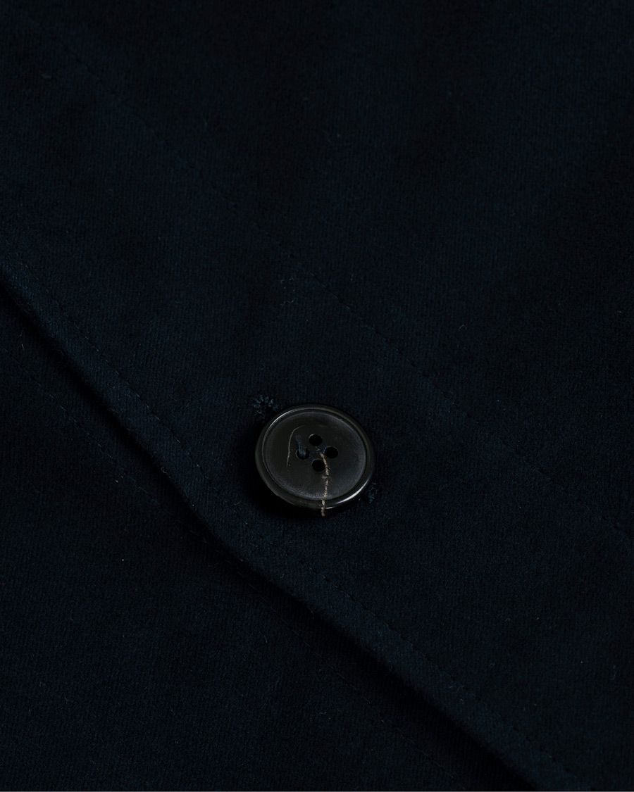 Herr | Skjortor | Sunspel | Twin Pocket Moleskin Jacket Navy