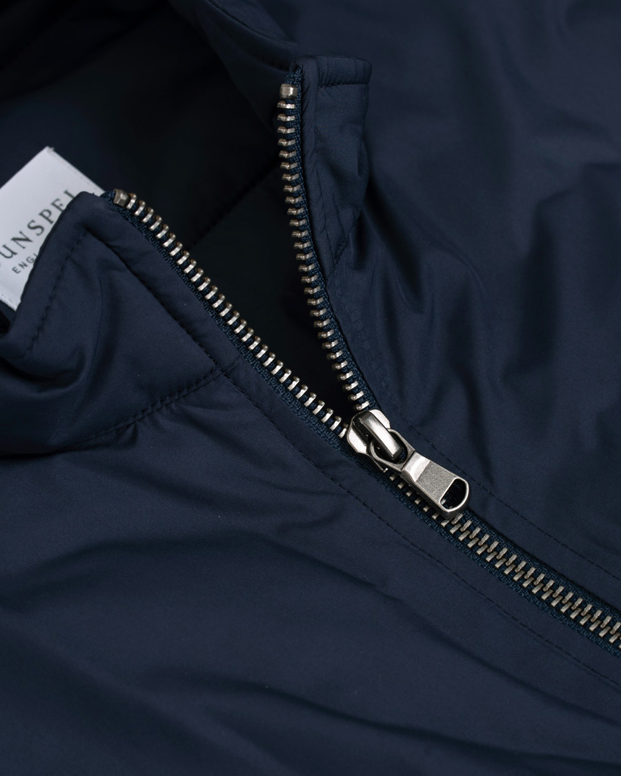 Herr | Jackor | Sunspel | Padded Full Zip Gilet Navy