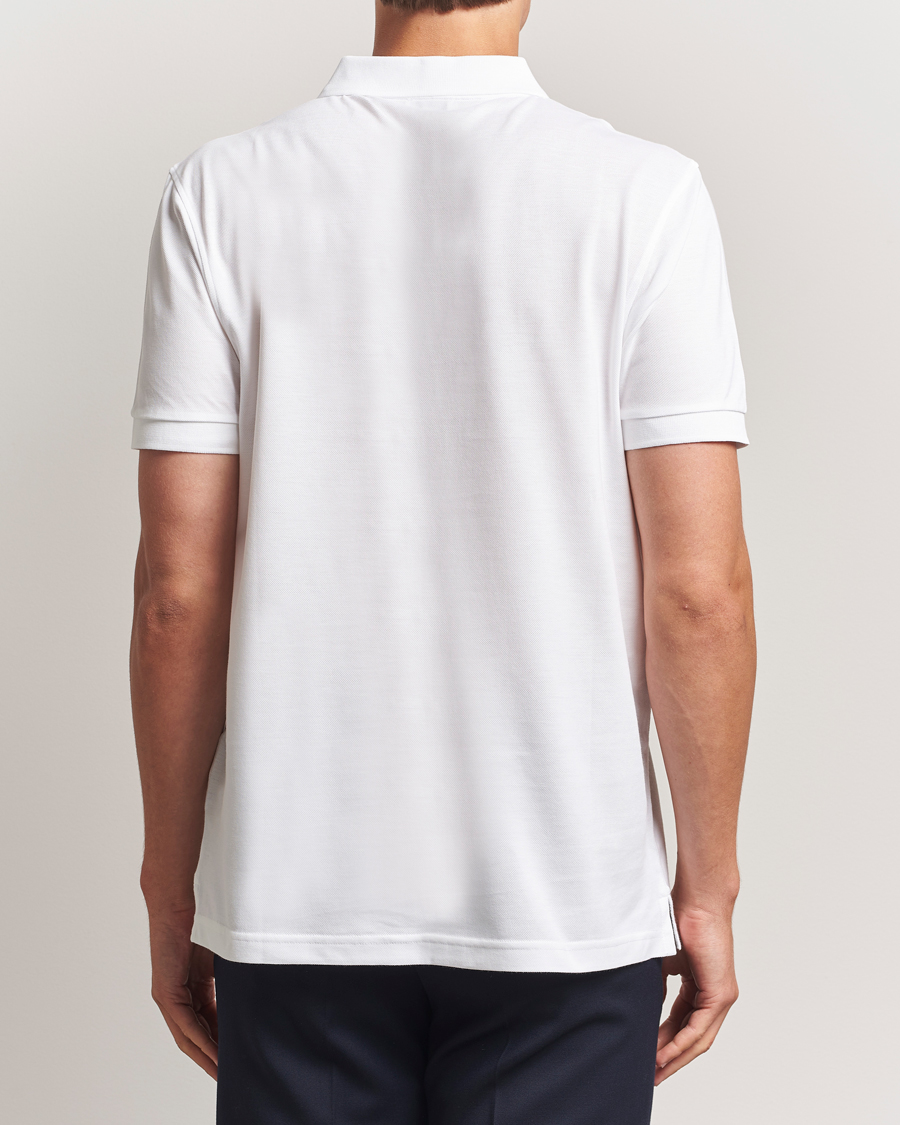 Herr | Pikéer | Sunspel | Short Sleeve Pique Polo White