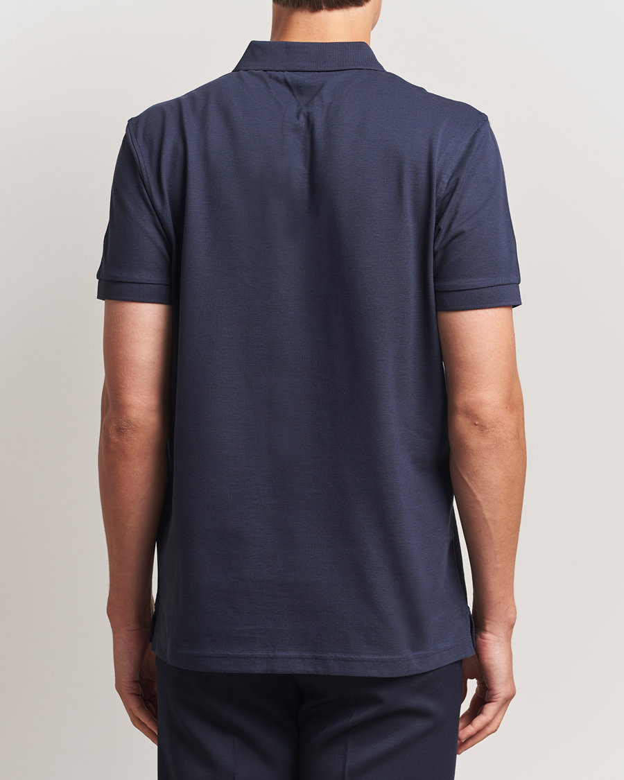 Herr | Pikéer | Sunspel | Short Sleeve Pique Polo Navy