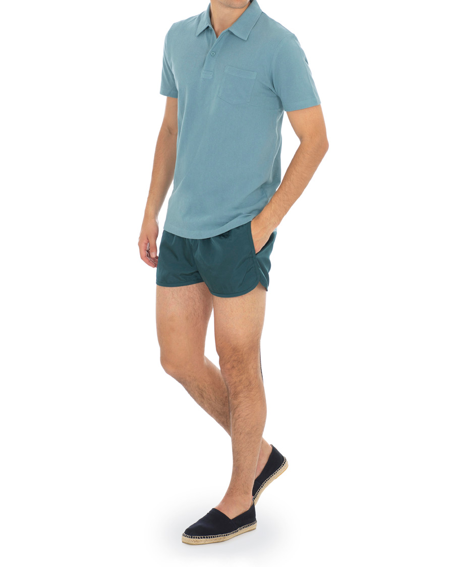 Herr | Badbyxor | CDLP | Piscina Short Length Swim Shorts Bellagio Blue
