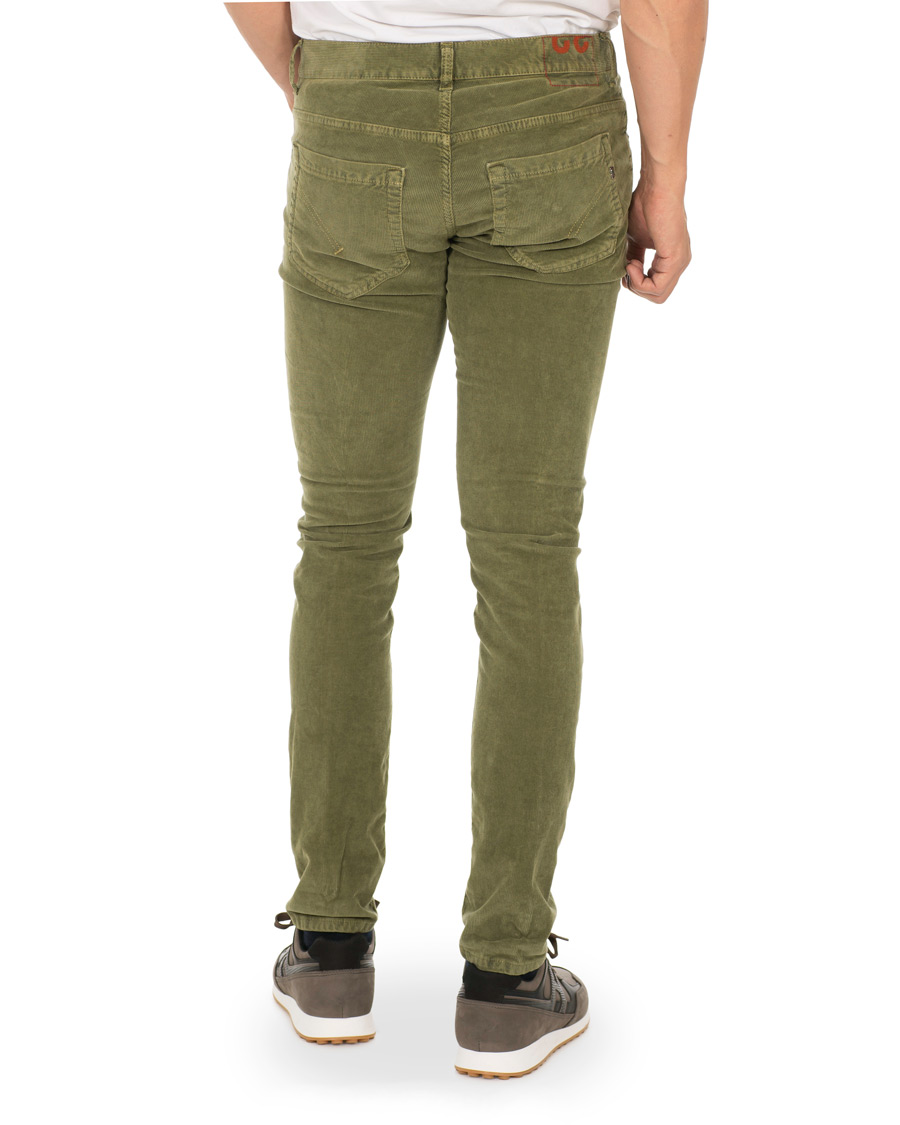 Herr | Byxor | Dondup | George Corduroy Trousers Green