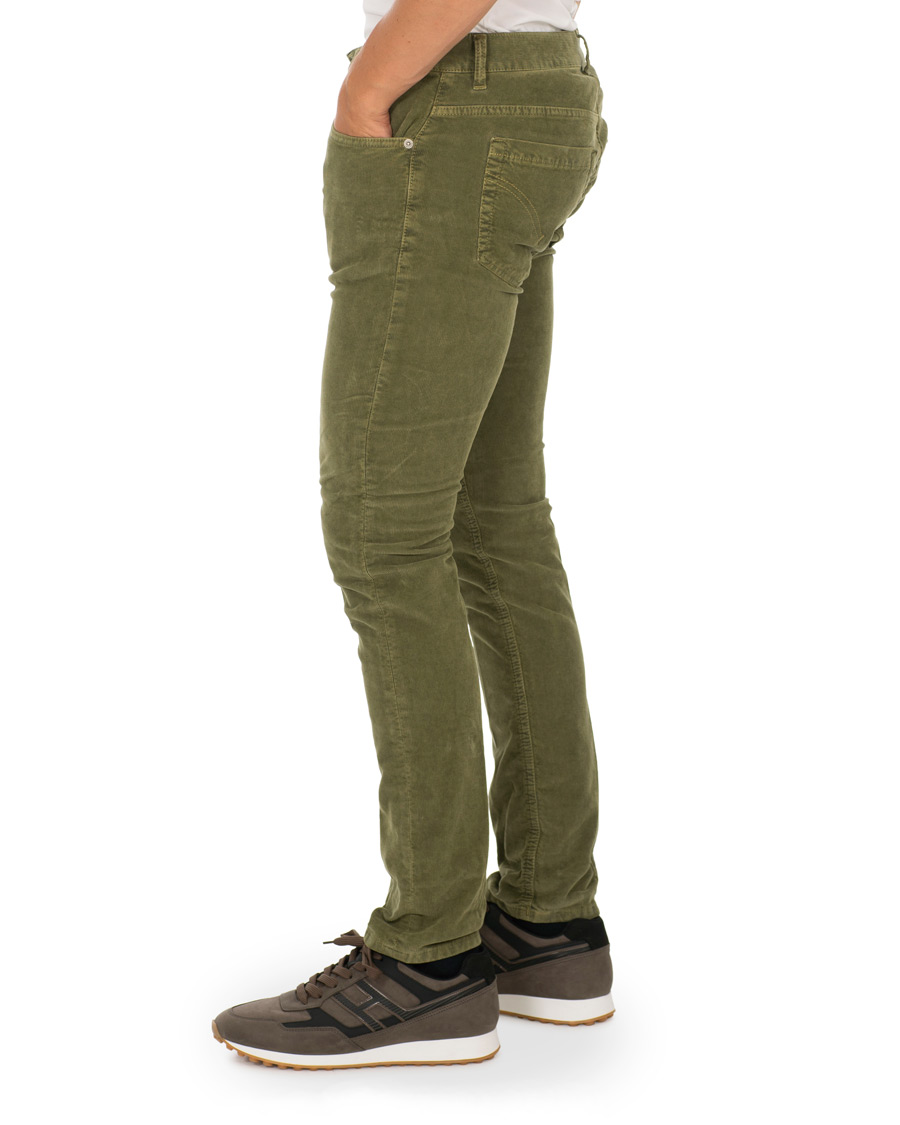 Herr | Byxor | Dondup | George Corduroy Trousers Green