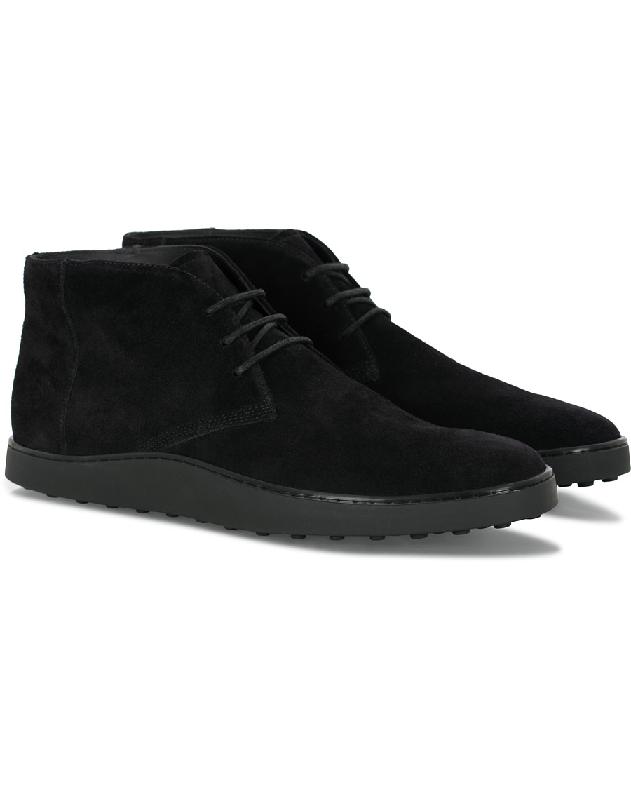 Herr | Tod's Polacco Casetta Chukka Boot Black Suede | Tod's | Polacco Casetta Chukka Boot Black Suede