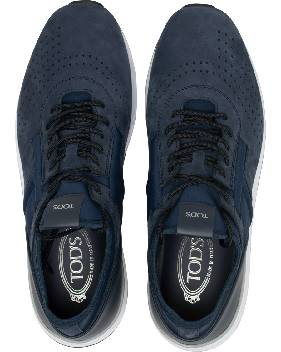 Herr | Tod's Allaciato Sportivo Sneaker Dark Blue Nubuck | Tod's | Allaciato Sportivo Sneaker Dark Blue Nubuck