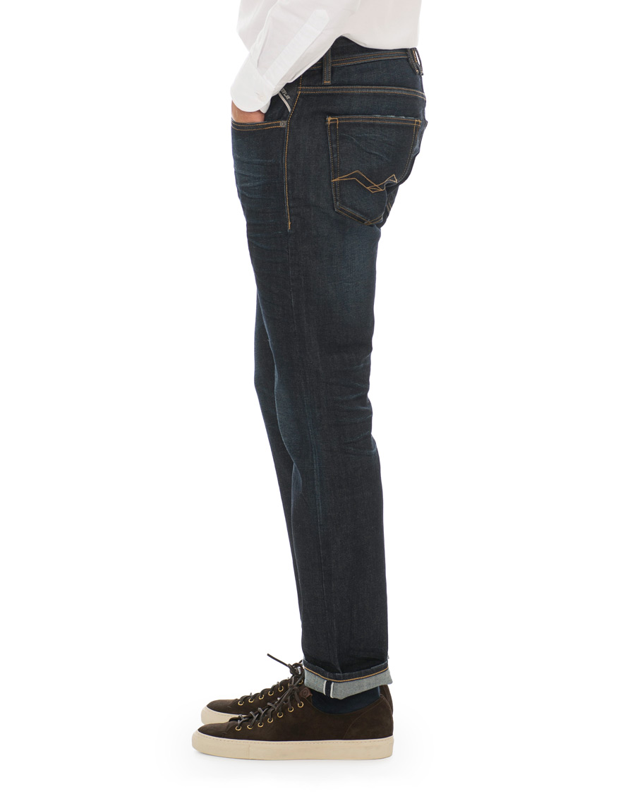 Herr | Jeans | Replay | Groover Stretch Selvedge Jeans Dark Blue